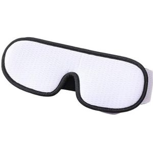 1 x 3D-slaapmasker, verduisterend slaapmasker, lichten voor mannen en vrouwen, traagschuim ooghoes voor reizen/dutjes/slaapnacht, co slaapmasker (WHITE)