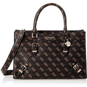 Guess logo luxe small society satchel sales