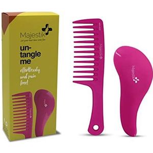 Ontwarrende Borstel & Kam Set - de beste Hair Detangler Kit voor geen klitten, geen tranen meer
