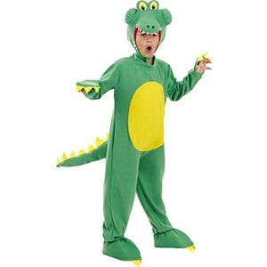 Funidelia | Krokodil Kostuum Voor voor meisjes en jongens Dieren - Kostuum voor kinderen Accessoire verkleedkleding en rekwisieten voor Halloween, carnaval & feesten - Maat 7-9 jaar - Groen