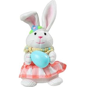 fangange Paashaas gevuld pluche speelgoed, zacht konijnendierenkussen met licht voor kinderen en volwassenen paashazen pluche geschenken
