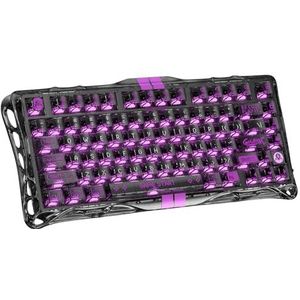 GravaStar V75 Lite Hall Effect Magnetisch Gaming toetsenbord - 4000Hz Rapid Trigger - 0,01mm RT-nauwkeurigheid - 75% HE Gaming Keyboard met Hot Swappable Switches & Transparent RGB verlichting - voor