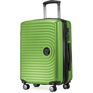 HAUPTSTADTKOFFER Mitte - handbagage 55x40x23, TSA, 4 wielen, reiskoffer, koffer met harde schaal, rolkoffer, handbagagekoffer, handbagagekoffer, appel groen