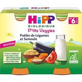 HiPP P'tits Veggies groentepan voor groenten vanaf 6 maanden, biologisch 2 potten