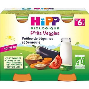 HiPP P'tits Veggies groentepan voor groenten vanaf 6 maanden, biologisch 2 potten