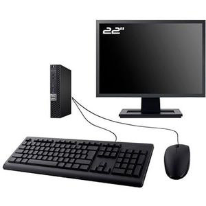 PC Dell Optiplex 7050 Micro Monitor 22"" Intel I3-6100T RAM 8GB SDD 240GB W11 WiFi (gereviseerd)