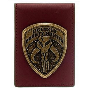 Star Wars Bounty Hunter Metal Badge Leather Wallet