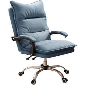 Ergonomische Bureaustoel Computerstoel, Comfortabel For Langdurig Zitten, Thuisstoel, Opklapbare Draaistoel, Bureaustoel Bureaustoel(Blue,B)