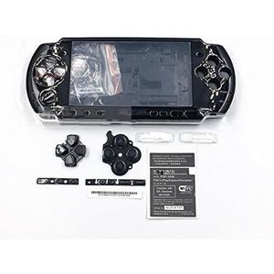 Vervanging Full Shell Behuizing Case Cover met Knoppen Kit Set Voor Sony PSP 3000 PSP3000 (zwart)