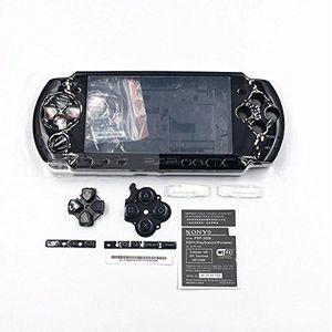 Vervanging Full Shell Behuizing Case Cover met Knoppen Kit Set Voor Sony PSP 3000 PSP3000 (zwart)