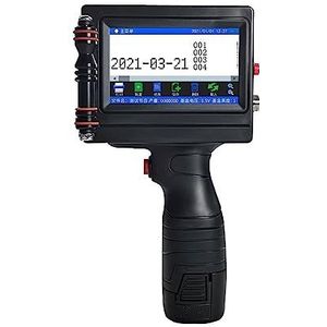 Touchscreen 12,7 mm thermische T-printer Barcode QR-code Logo naar partijnummer Slimme handheld inkjetprinter,Hoge gevoeligheid(Printer)