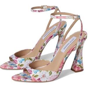 Steve Madden Women's Beki Heeled Sandal, Floral Multi, 9.5