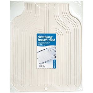 Kitchen Craft KCDMAT rubberen mat afdruiprek, 51 x 41 cm, beige