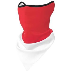 UVBDF Indonesische vlag gezichtsbedekking sjaal, ademend voor hardlopen, kamperen, klimmen