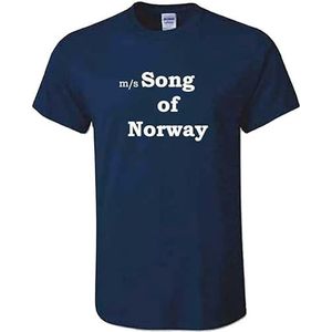 MITEES gedragen door David Bowie - Navy Song of Norway T-Shirt Tribute