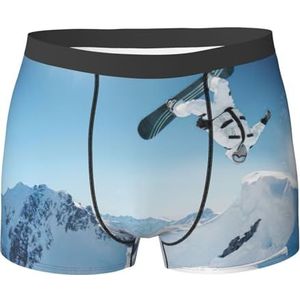 DEXNEL Heren ondergoed Boxer Slip Zacht Ademend Ondergoed 1pack, Sport Ski, Zwart, M