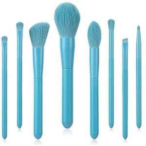 MQPALZKD 8 Make-up kwastenset Zachte kwast Houten handvat Beauty Tool Blush Powder Foundation Brush Make-up kwast(C)