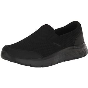 Skechers Heren 216485 Khk Sneaker, Zwart Textiel Zwart Leer, 50 EU