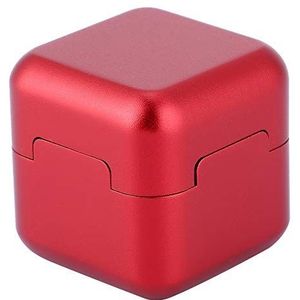 Aluminium Draagbare Mini Cue Tip Krijt Houder Biljart Pool Krijt Carrier Case voor Biljartkeu Biljart Accessoire (Rood)