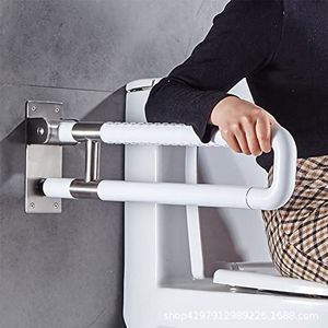 Opvouwbare toiletstang, badkamer antislip veiligheid opvouwbare armleuning handicap ondersteuning grip, hulphulpmiddel voor ouderen en gehandicapten 70 cm