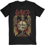 Slayer T Shirt Eagle and Serpent Band Logo nieuw Officieel Mannen Zwart