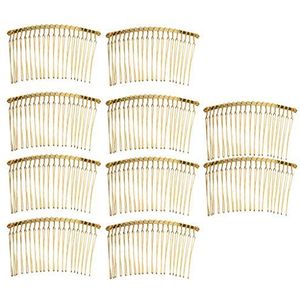 10 Stuks Legering Haar Kam Vrouwen Haar Kam Bruiloft Voor Sieraden Maken Golden