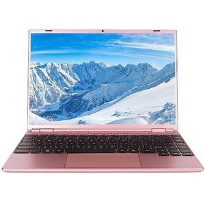 Quad Core-laptop, 100-240V 14-inch Dual-band Wifi-laptop voor Thuis (8 GB + 512 GB EU-stekker)