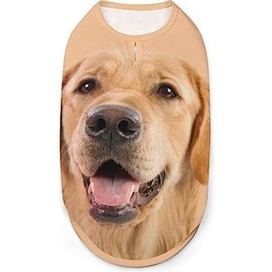 Golden Retriever Leuke Hond Shirts Huisdier Kleding Mouwloze Tank Top Ademend Puppy Sweatshirt