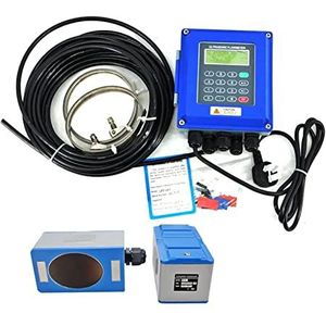 Digitale stroommeter TUF-2000B Wand gemonteerd waterstroommeter transducer optioneel SD Opslagklemsensor digitale vloeistof ultrasone flowmeter(Host plus TL-1)