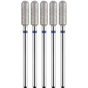 DHRCONPA 5-delige set diamantnagelboortjes, freesjes for manicure, roterende reinigingsaccessoires