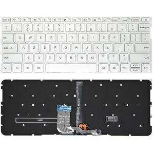 Laptoptoetsenbord voor Xiaomi voor MI AIR voor 13,3 inch 161301 TM1704 TM1703 TM1613R TM1604 Zilver Zwart(US Silvery Backlight)