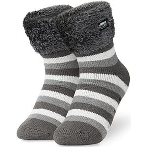 CityComfort Pantoffelsokken voor dames en tieners: pluizige sokken, antislip, warme fleece, eenheidsmaat, loungewear, geschikt als cadeau voor dames, Eén maat