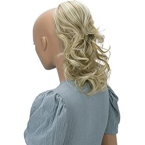 CAISHA 30cm Haarstukje Vlecht Paardenstaart Haarextensies Volumineus Golvend Lichtblond Mix PH209