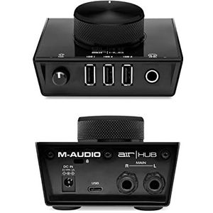 M-Audio AIR|HUB - USB / USB-C Desktop Monitoring Interface met Ingebouwde 3-poorts Hub en Softwaresuite