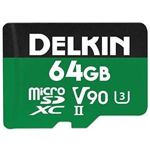 Delkin 64 GB power microSDXC UHS-II (V90) geheugenkaart (DDMSDG200064)