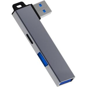 Slanke USB3.0 naar USB-adapter USB3.0 Hub voor universele systeemcompatibiliteit