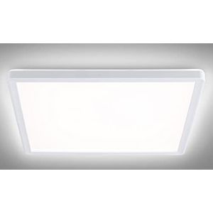 Navaris LED plafondlamp - Vierkante lamp voor aan het plafond - Ultra plat - Indirecte verlichting - Moderne plafonniere - 29,3 x 29,3 x 2,5 cm - 18W