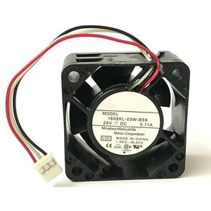 LMNCBVYA High-Performance 4020 Cooling Fan 1608KL-05W-B59 DC24V 0.11A 3-Wire Inverter Fan - 40x40x20mm for Efficient Cooling Solutions