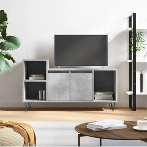 AJJHUUKI Entertainmentcentra en tv-standaards TV-meubel Beton Grijs 100x35x55 cm Engineered Houten Meubels