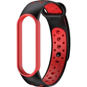 Shieranlee Horlogebanden geschikt voor Xiaomi Mi Band 5 2020, klassiek, veelkleurig, effen, zachte silicone