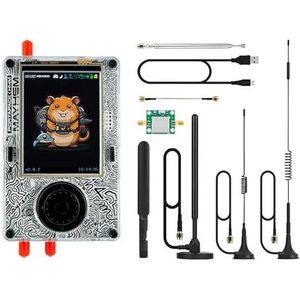 PortaPack H4M + HackRF-kit met antennes, 3,2 inch TFT 1 MHz-6 GHz professionele draadloze radio-transceiver ABS shell, Capture Replay voor communicatie radio transceiver