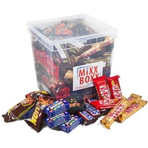 Chocolade Box met 100 chocoladereepjes van Nestlé en Mars - Lion, Smarties, KitKat, Mars, Snickers, Twix