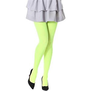 Bellivalini Dames panty Microvezel 100 DEN BLVFI1003 (Neon Geel, M (Fabrikant Maat: 3))