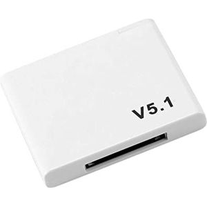 TsoLay Bluetooth 5.1 Audio Ontvanger 30-pins A2DP Muziek Mini Draadloze Adapter voor Analoge Luidspreker Jack 30-pins Wit