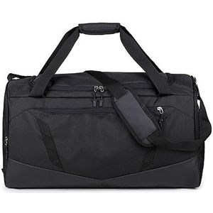 Fitness Training Handtas Unisex Grote Capaciteit Multifunctionele Outdoor Handtas Oxford Doek Tas, Noir, 60x28x30cm