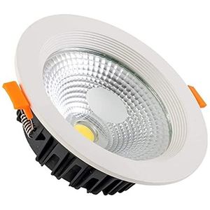 Ziayai COB Plafondlamp Ontspiegeld, Led Inbouwspot, 110V - 220V Spotlight Kit Spots for Woonkamer Slaapkamer Keuken Hal Podium Kantoor [Energieklasse A++] (Kleur: 3000K) (Kleur : 6000k)