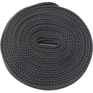 Sport Schoenveters Platte Schoenveter， Kleurrijke Platte Schoenveters for Sneakers Schoenveter Stof Schoenveters Volwassenen Kinderen Elastische Veters Schoenen Strings Runn(Dark Gray,120cm)