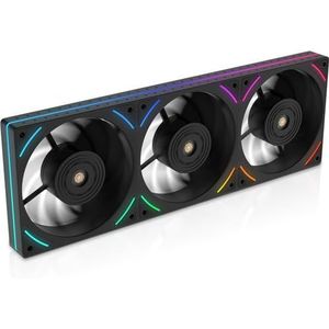 Thermalright TL-UB36R 360 mm Single-Frame PC Cooling Reverse Case Fans - PWM 2150 RPM Speed | ARGB-verlichting | Hoge luchtstroom | Enkele modulaire kabel, voor chassis en vloeistofkoeler (zwart)