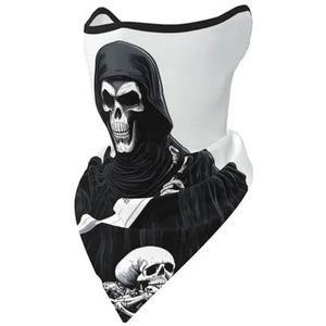 UVBDF Halloween verstelbare skelet schedel gezichtsbedekking sjaal, ademend voor hardlopen, kamperen, klimmen