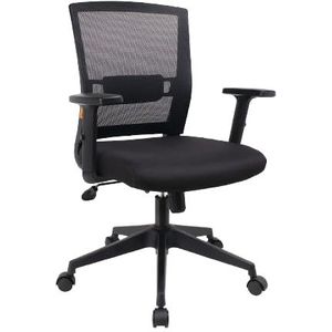 Ergonomische bureaustoel, bureaustoel ergonomisch, ofifice chair, draaistoel met verstelbare lendensteun, verstelbare armleuningen, hoogteverstelling en kantelfunctie, rugvriendelijk
